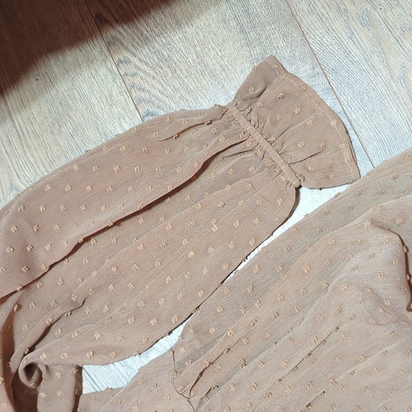 Andree by Unit Babydoll Long Sleeve Blouse Top 2x NWT - Picture 4 of 9